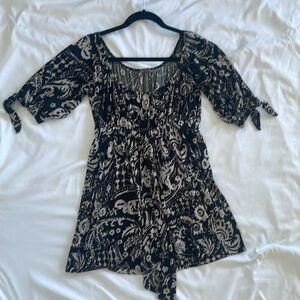 Tie front blouse